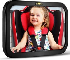 Espejo de coche para bebe 360 grados inastillable vista amplia con seguridad
