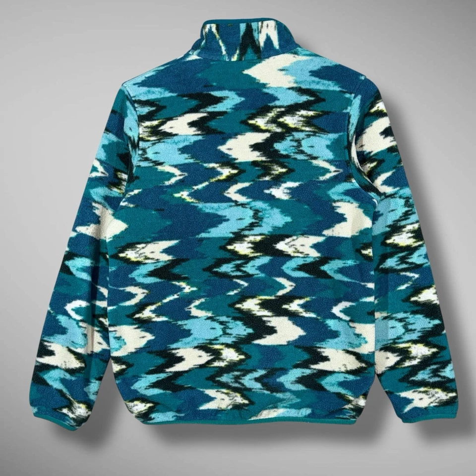Pullover Patagonia Synchilla Mujer Pequeño Polar T Snap Azul Aztec Trout Tales Foto 2 de 4