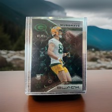 2023 Panini Black - Rookies Luke Musgrave #167 Emerald /15 (RC) 🔥🔥🔥