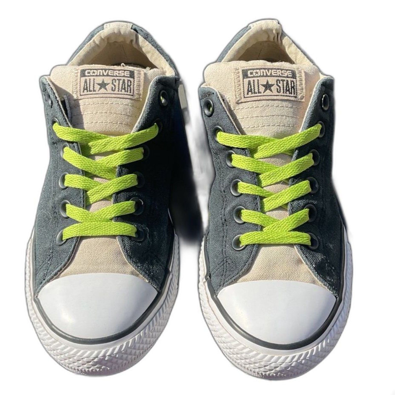 Converse All Star Sneakers Black and Tan Youth Size 5