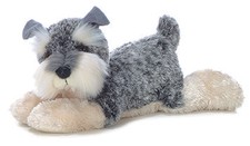 Aurora World Plush - Flopsie - LUDWIG the Schnauzer 12 inch Stuffed Toy