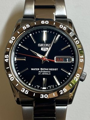 SEIKO SEIKO5 SNKE03K1 Black Automatic Men's Watch in Box Brand New Japan