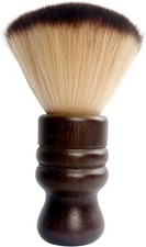 Lar Ne Duster Soft Nylon Hair Barber Brush with Wooden Handle Face