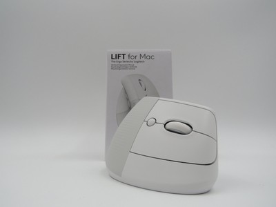 Logitech Lift Vertical Ergonomic Mouse Wireless for Mac OS White *READ*