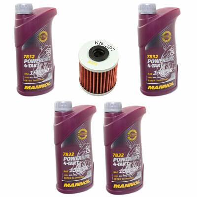 Motoröl Set 15W50 4 Liter Ölfilter KN207 für Beta Evo 250 REV3 250 EVO250
