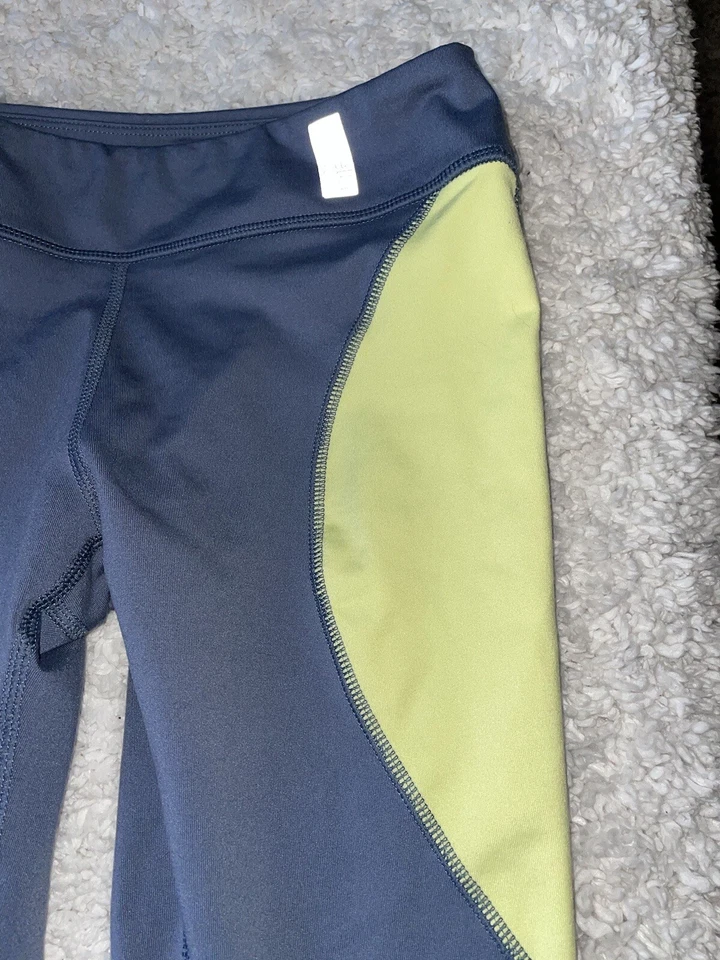 Zella Girl Sz. 14 Gray & Yellow Yoga Crop Pants. Cute, Comfortable  - Image 2 of 4