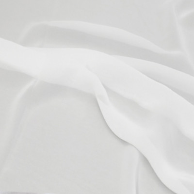 White Sheer Chiffon Fabric by the Yard 60'' Wide for Decorations, Weddings, Event