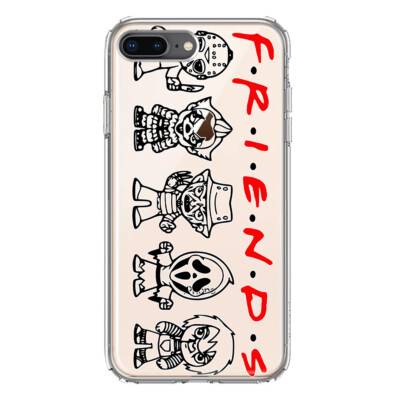For Apple iPhone 7/8 Plus Shockproof Case Halloween Characters Friends