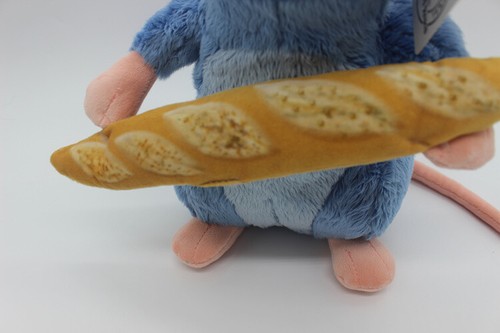 New Disney Ratatouille Remy Rat With Bread White hat Soft Plush Toy - Picture 2 of 3