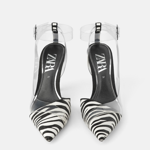 zara vinyl pumps