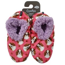 Cavalier King Charles Slippers Brown - Non Slip