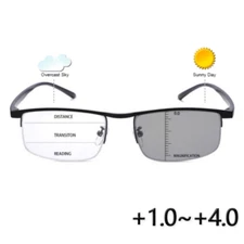 Progressive Multifocus Reading Glasses Reader Photochromic Transition Sunglasses
