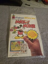 VTG Mickey Mouse Disney Colorforms Travel Pak NOS