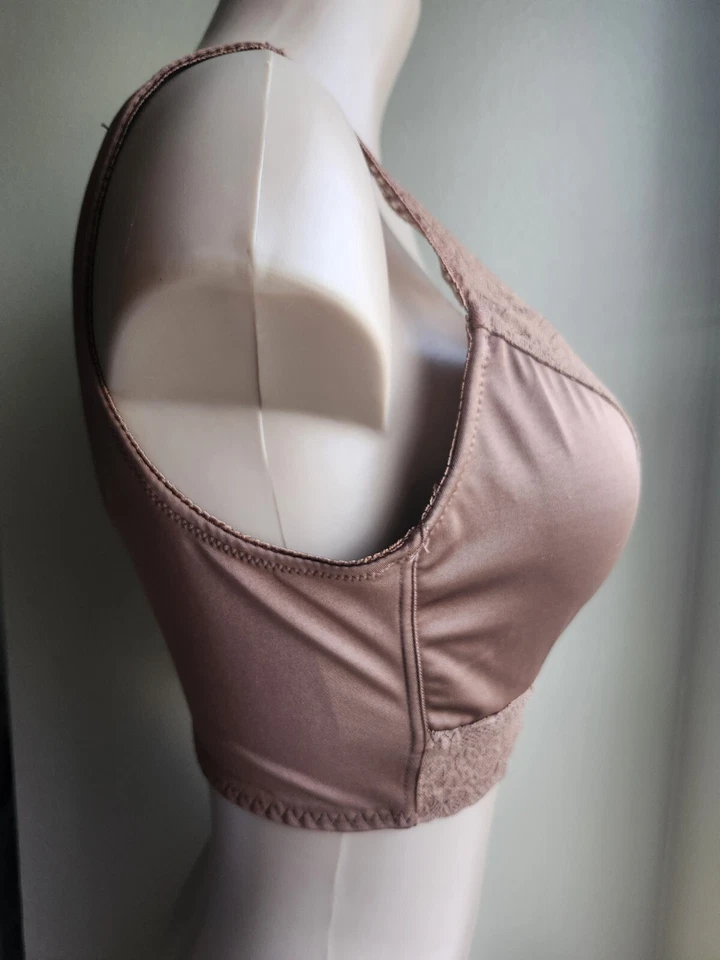 Sujetador Rhonda Shear Mocha Pin-up Cobertura Completa Acolchado Extraíble Grande Foto 4 de 4