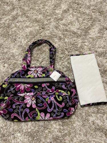 Sac bébé Vera Bradley sac à couches violet poinçon neuf avec étiquettes - Photo 1/6