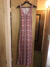 Multicolor multiprint maxi dress