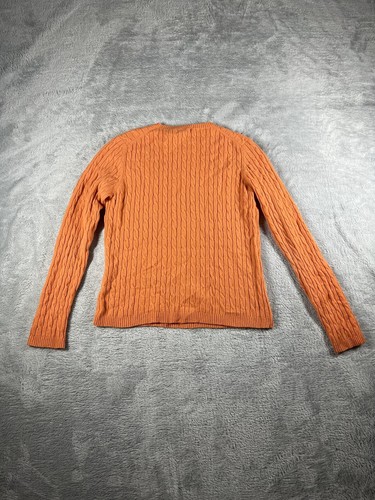 Valerie Stevens Sweater Womens Small Two Ply Cashmere Cable Knit Preppy Luxury - Picture 5 of 12