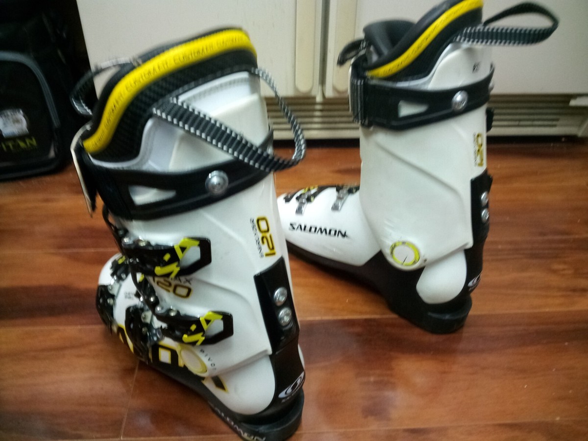 Salomon X-Max 120 Ski Boots 8.5 White Black 2017 SIZE 26, 8 Salomon X-Max 120 Ski Boots 8.5 White Black 2017 SIZE 26, 8