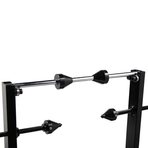Motorcycle Static Truing Stand Wheel Balancer Tire MX DIRT BIKE Black - Picture 10 of 24