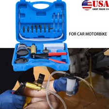 Hand Held Vacuum Pressure Pump Tester Set Brake Fluid Bleeder Bleeding Tools Us