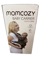 MOMCOZY Baby Carrier Ergonomic Lightweight Lumbar Support for 7-44lbs Black