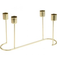 Kerzenhalter Adventskranz Gold Metall Tischdeko Weihnachten 26Cm