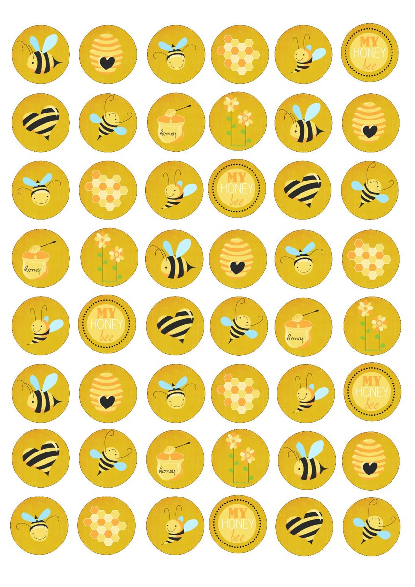 48 edible Bee bees honey mini Iced Icing Fondant 2.9cm Cupcake Toppers Cake | eBay 48-edible-bee-bees-honey-mini-iced-icing-fondant-2-9cm-cupcake-toppers-cake-ebay