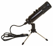 Usb Podcast Mic With Tripod Stand, Pop Filter & Usb Cable. Citronic