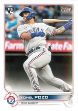 Yohel Pozo RC 2022 Topps Series 2 Baseball Rookie Card #649 Texas Rangers