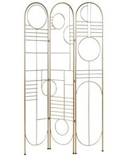 3 Panel Room Divider TURANIA Gold