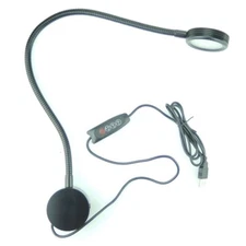 Dimmable Wall Mounted Reading Lamp with USB Charging Port, Flexible Gooseneck