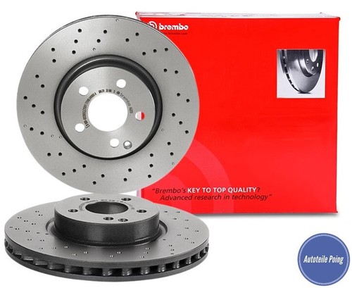 BREMBO BREMSENSET KOMPLETT VORNE & HINTEN MERCEDES BENZ E250 E300 E350 W212 S212 - Afbeelding 2 van 9