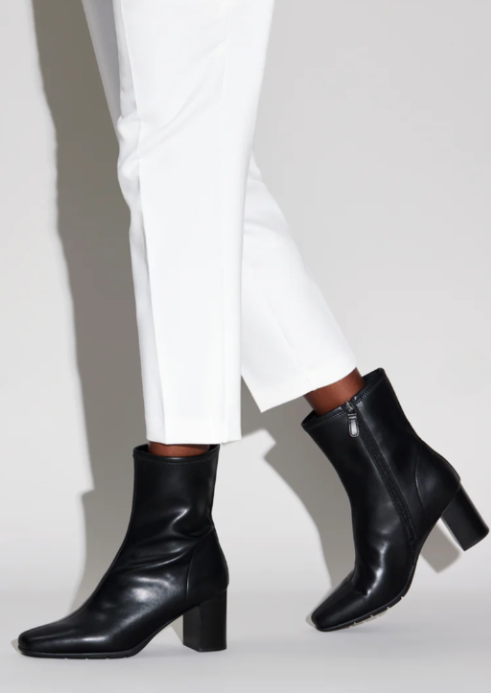 Aerosoles Miley Comfortable Ankle Boot, Black, 11 Wide- Orig $99