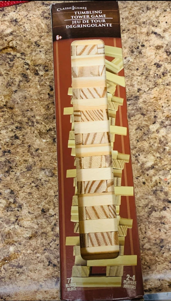 Tumbling Tower Game Wooden Stacking Blocks - 72 Pcs Set - Image 2 of 3