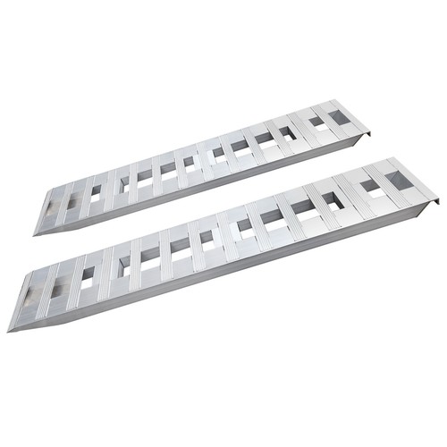 2-Pack Truck Car Auto Trailer Ramps 6800lbs Aluminum Trailer Ramp Loading Ramps - Foto 9 di 14