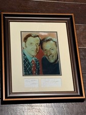 Tony Randall/Jack Klugman Autographed Odd Couple Display Beckett BAS COA