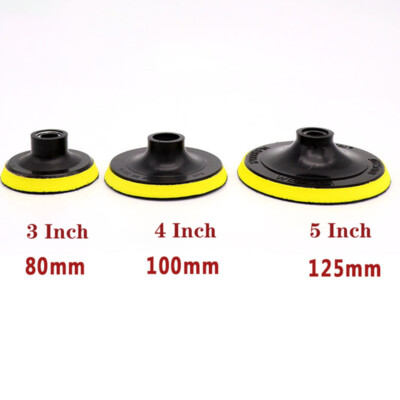 3/4/5/6/7 Inch Sanding Polish Pad Hook&Loop Backing Sander Female Thread M10 M14