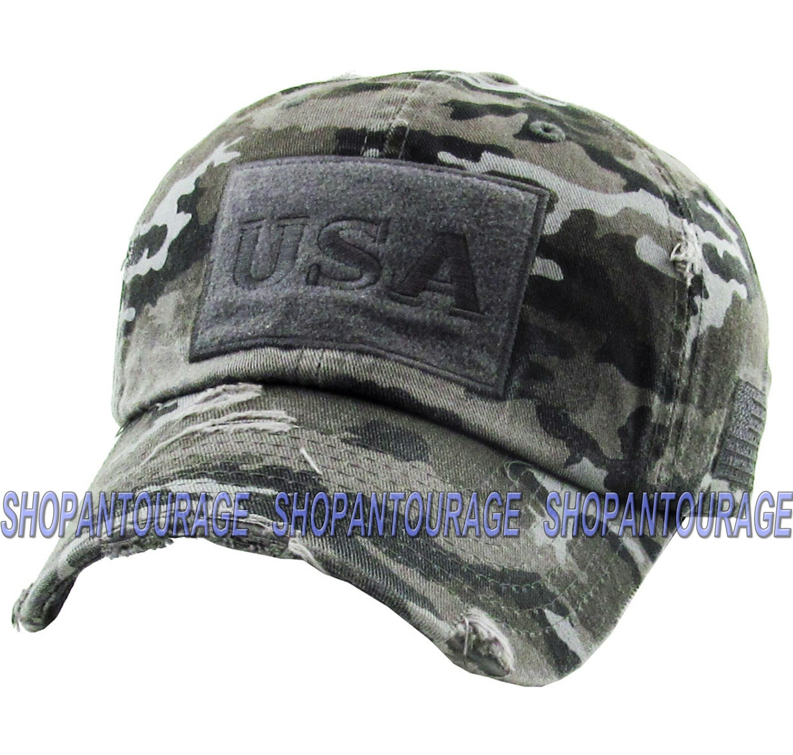 Kbethos USA Flag Patch US Army Navy Military Tactical Operator Trucker Cap Hat