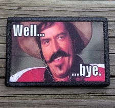 Tombstone Bye Morale Patch Hook and Loop Army Custom Tactical Funny 2A Gear