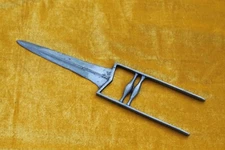 old antique Mughal Rajput Maratha warrior wootz/ damascus mix blade katar knife