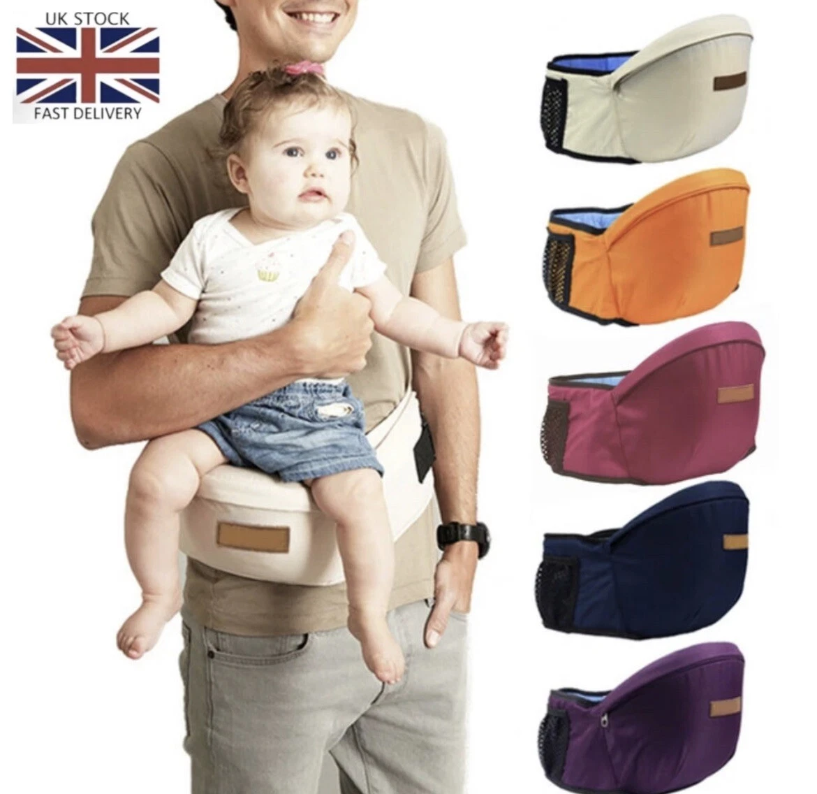 Baby Carrier Waist Stool Walkers Baby Sling Hold Waist Belt Hip Seat Belt Carry