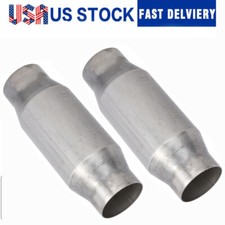 2 Pcs 3 Inch Inletoutlet Universal High Flow Catalytic Converter 410300