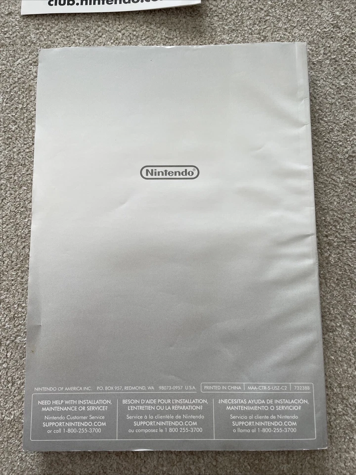 Consola de Sistema Nintendo 3DS XL Manual de Operaciones e Insertos Buen Estado Foto 3 de 4