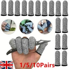 1-10 Pairs Finger Cots Cut Resistant Protector Finger Covers for Kitchen Work UK