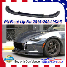 Fits Mazda Mx-5 Miata 2016-2024 Black Pu Front Bumper Lower Lip Spoiler Body Kit Fits Mazda Mx-5 Miata 2016-2024 Black Pu Front Bumper Lower Lip Spoiler Body Kit
