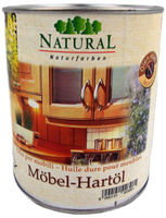 Natural MöBel-HartöL 0.75 L WeißPigment PflegeöL MöBelöL Holz Uv-Blocker