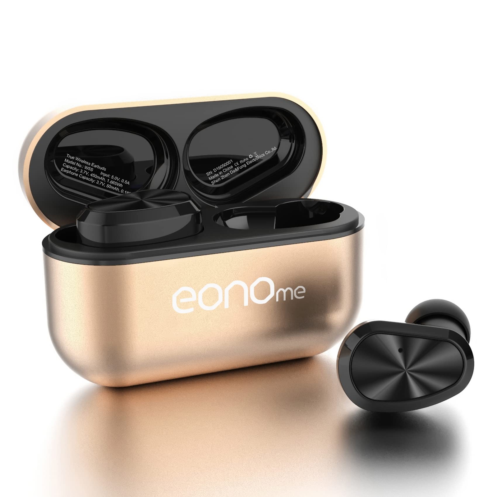 Eonome W5s True Wireless Earbuds Bluetooth 5.3 IPX7 Waterproof in-Ear Headphones