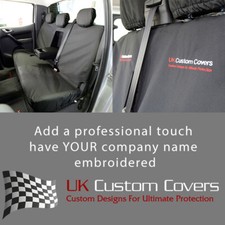 Ford Ranger (2012-2016) - Maßgeschneiderte Rück Seat Bezüge Inc Stickerei 154