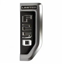 2018 - 2024 Ford F250 Limited Series Front RH Passenger Fender Emblem New OEM