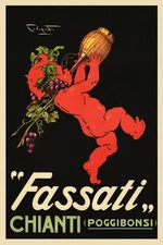 Fassati Chianti Fine Wine Grapes Italy Italian Drink Vintage Poster Repo FREE SH